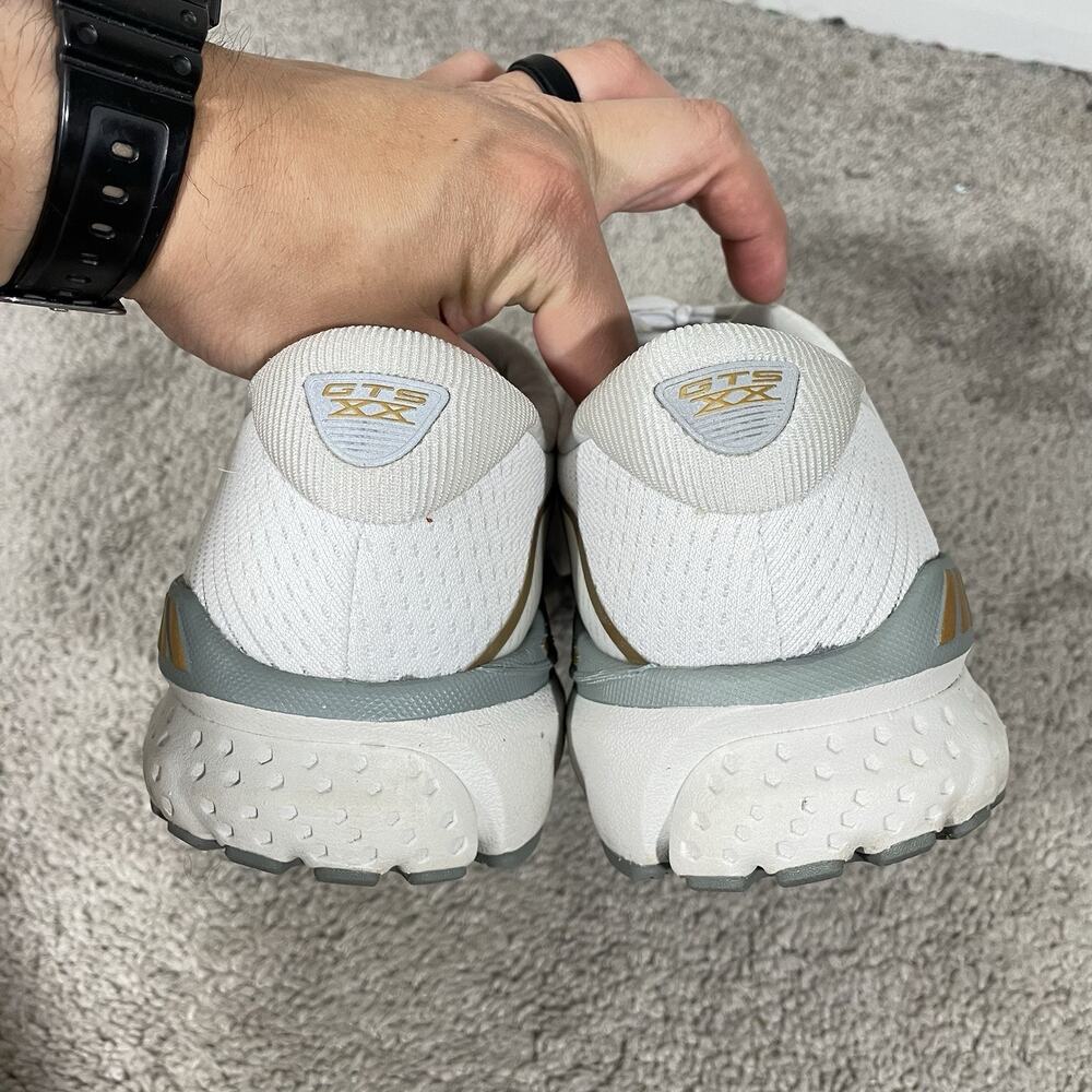 Brooks Adrenaline GTS 20 Running Shoes Womens Size 11 B White Gold 1202961B164 - Picture 7 of 10